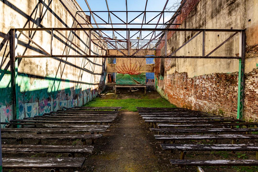 green and brown concrete building