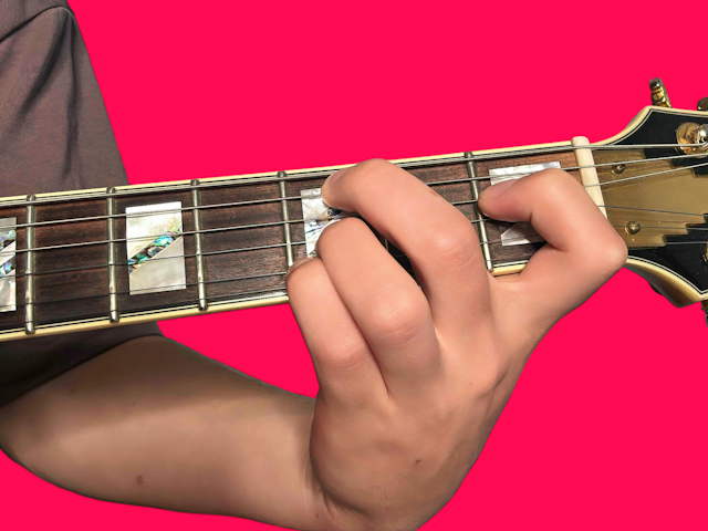 Cm9 guitar chord with finger positions