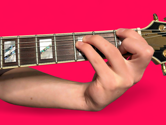 Fsus2 guitar chord with finger positions