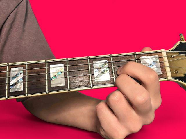 D6 guitar chord with finger positions