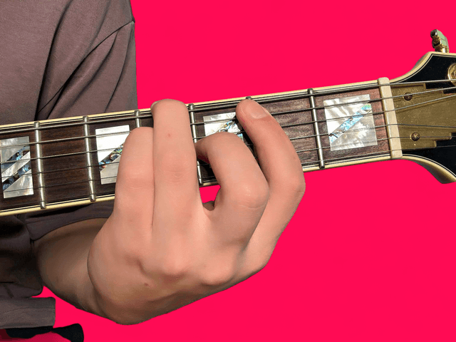 Abm11 guitar chord with finger positions