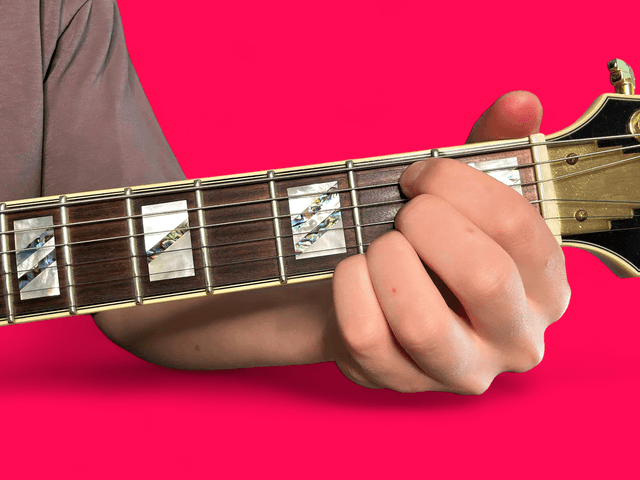 Bm9 guitar chord with finger positions