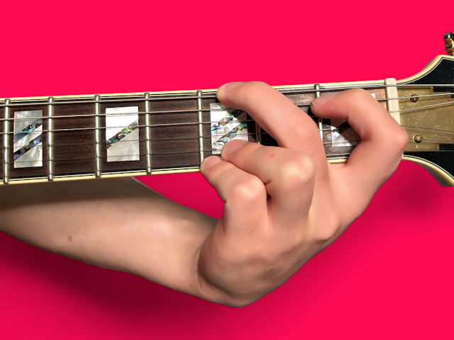 G minor guitar chord with finger positions