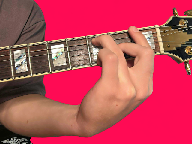 F9 guitar chord with finger positions