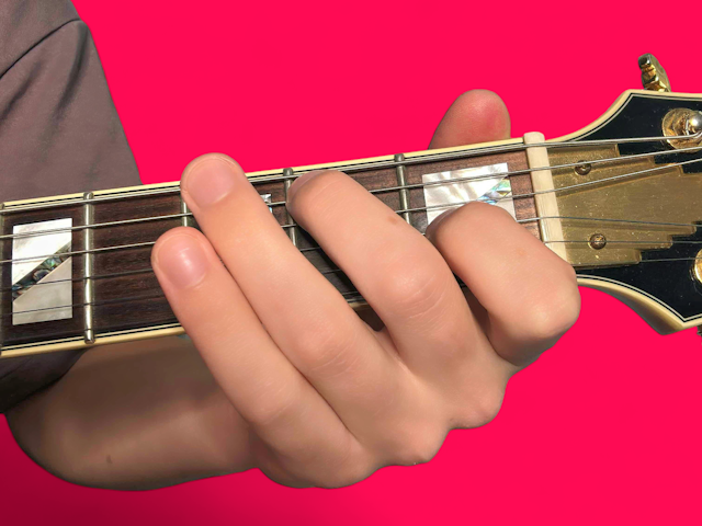 E7 guitar chord with finger positions