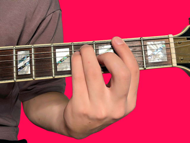 F# major guitar chord with finger positions