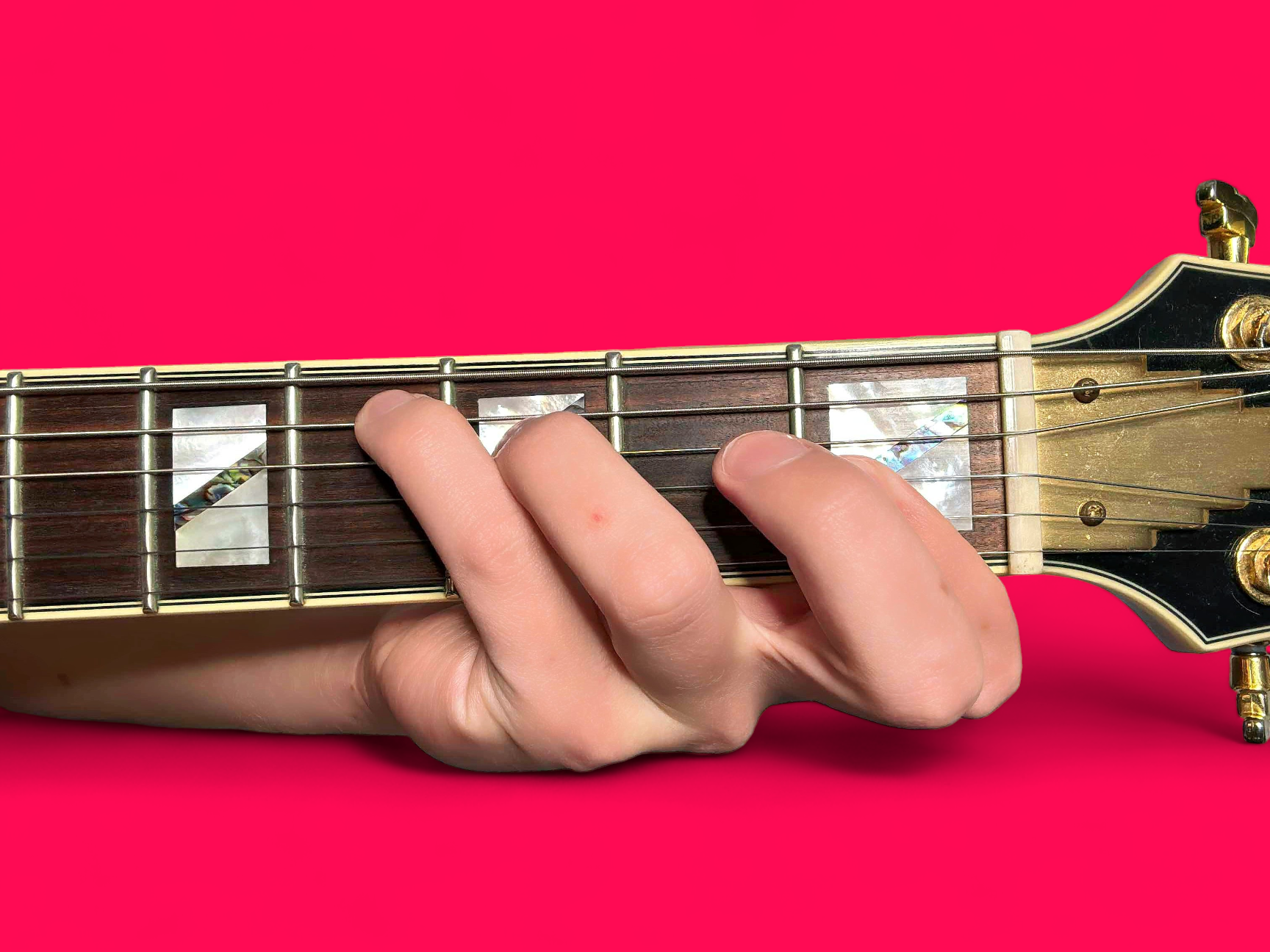 C#maj7 guitar chord with finger positions