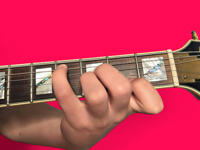 C#6 guitar chord with finger positions