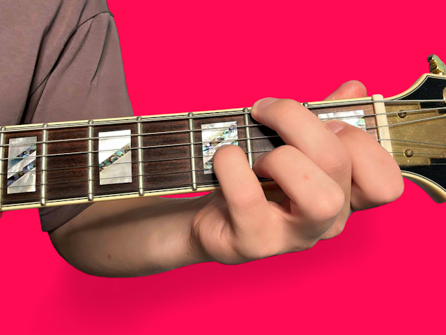 F#6 guitar chord with finger positions