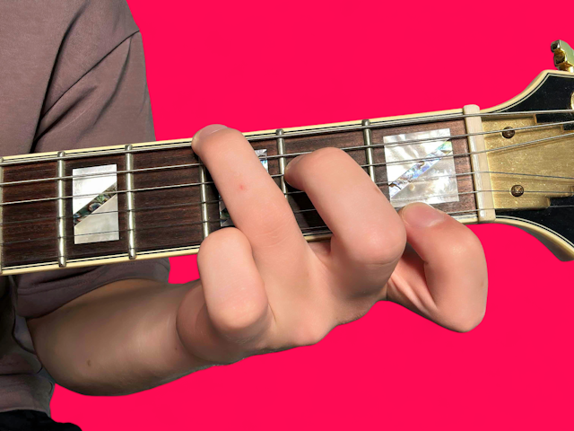 G13 guitar chord with finger positions