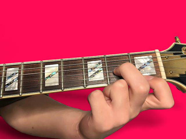 Dm6 guitar chord with finger positions
