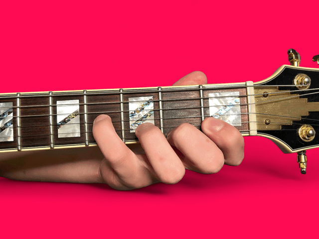 D13 Chord on Guitar - how to play with easy finger positions