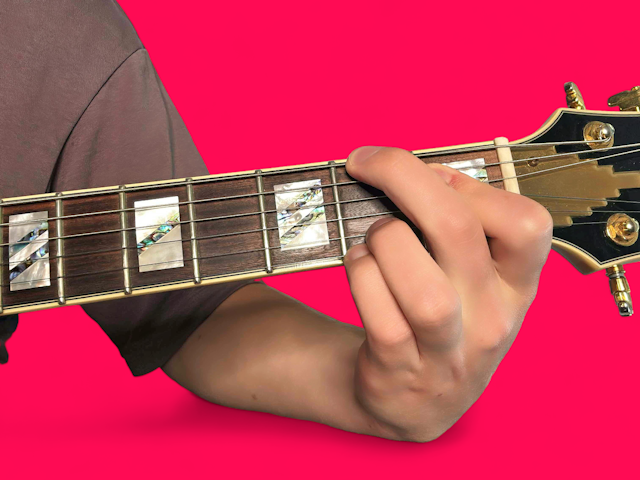 F#7 guitar chord with finger positions