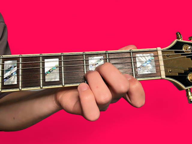 Daug guitar chord with finger positions