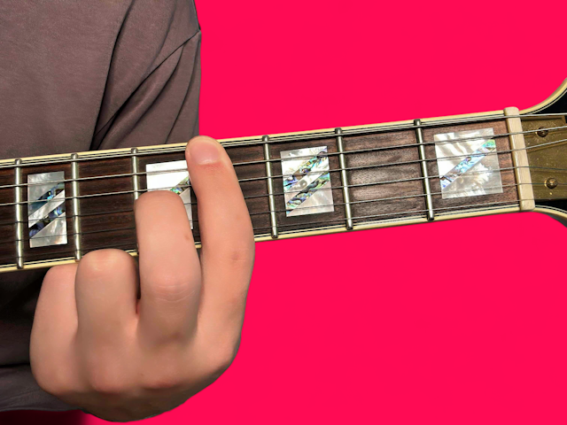 Ab11 guitar chord with finger positions