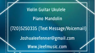 Joshua Fenner Music Lessons