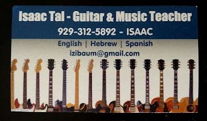 Isaac Tal guitar teacher and music school