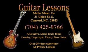 Guitar Lessons at Mullis Music